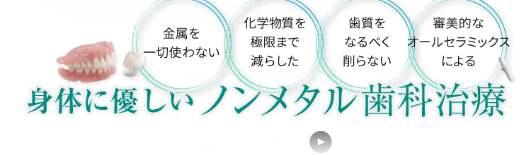 身体に優しいノンメタル歯科治療